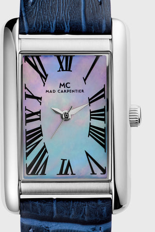 1940 Ladies Watch - Silver & Blue