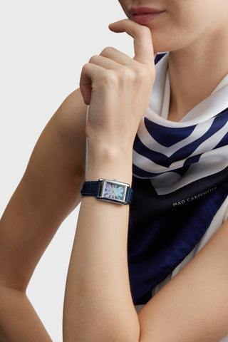1940 Ladies Watch - Silver & Blue