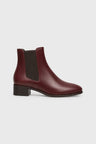 Maroon/Brown, Leather